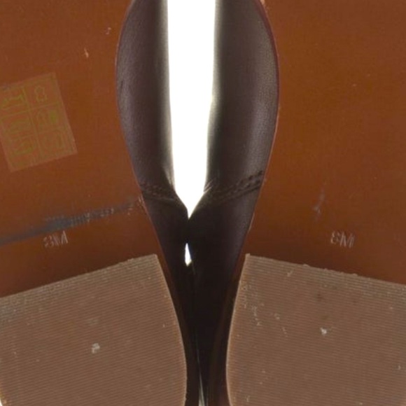 Tory Burch tall brown leather boots zip up knee high heeled chunky fall boots - Picture 6 of 9